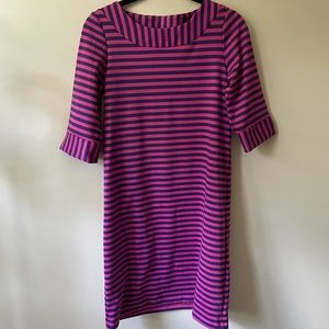 sailor-sailor Pink Striped Yacht Club Shift Dress